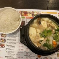 Tofu and rice at BCD Tofu House in New York City