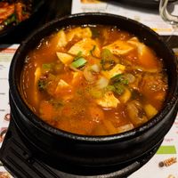 Vegan soup at BCD Tofu House at BCD Tofu House in New York City