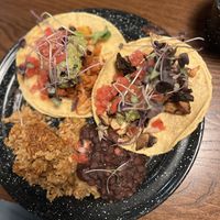 Taco al pastor & taco vegano  at Eh José Taqueria in St Catharines