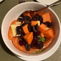Salad with tropical fruits at Dona Maria Restaurante in Puerto Iguazu