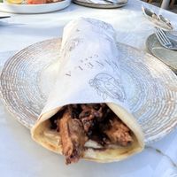 Mushroom Gyro (winter special) lekker!!  at Kanéla Café  in Cape Town
