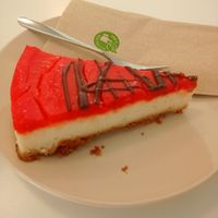 Vegan orange cheesecake at Ratio Coffee in Salzburg