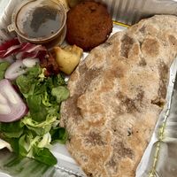 Bhagun and bean roti meal   at Naany's in Bedford