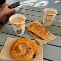Spinach & mushroom pie   at Assyrtico in Santorini