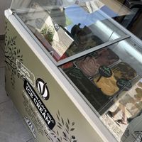 Full freezer full over vegan options including pistachio, vanilla, choc hazelnut, chocolate & various sorbets  at Assyrtico in Santorini