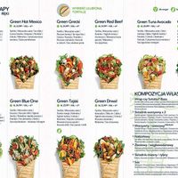 Menu at Green It - Galeria Bronowice in Krakow