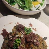 First vegan knödel I have eaten, really good! at Fink - Restaurant & Hotel in Bressanone