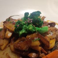 Best plate of the night: Vegetable Geröstel! Super tasty and fulfilling. at Fink - Restaurant & Hotel in Bressanone