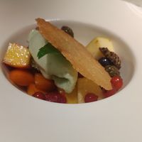 A photo of my friend's dessert! at Fink - Restaurant & Hotel in Bressanone