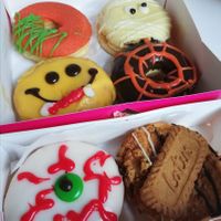 Halloween themed donuts at Dunkin' - Herestraat in Groningen