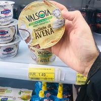 Vegan yoghurt  at Conad Kosova in Pristina