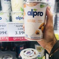Vegan yoghurt  at Conad Kosova in Pristina