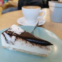 Coconut cheesecake at Kahawa in Poznan
