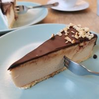 Peanut cheesecake at Kahawa in Poznan