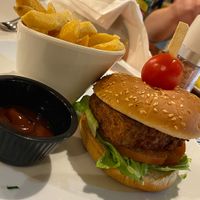 Vegan Burger   at Bacchus in Paphos