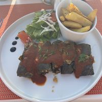 Quinoa dolmades   at Bacchus in Paphos