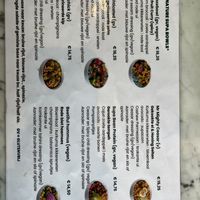 Menu  at Supafood in Rotterdam