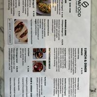 Menu  at Supafood in Rotterdam