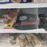 The “meat” section including Redefined Meat   at Vegans Terrassa in Terrassa