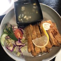 King oyster mushroom with lemon sauce   at Soul Vegan in Edinburgh