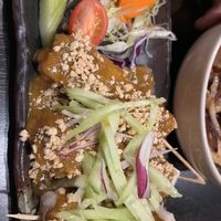 Satay tofu  at Soul Vegan in Edinburgh
