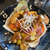 Sweet and Sour Lionsmane Mushroom  at Soul Vegan in Edinburgh