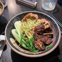 Gan Lay Mee with Char Sui and Udon  at Soul Vegan in Edinburgh