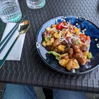 Sweet & sour lions mane at Soul Vegan in Edinburgh