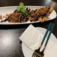 Banoffee banana fritters 💚  at Soul Vegan in Edinburgh