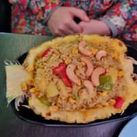 Pineapple fried rice at Soul Vegan in Edinburgh