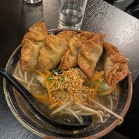 Wonton soup   at Soul Vegan in Edinburgh