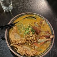 Laksa curry noodles   at Soul Vegan in Edinburgh