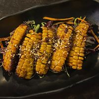 Corn ribs in Guinness saucee #Veganuary at Soul Vegan in Edinburgh