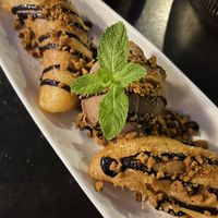 Banana fritters #Veganuary at Soul Vegan in Edinburgh