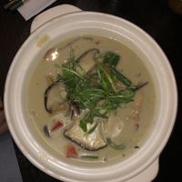 green curry tofu and vegetables   at Soul Vegan in Edinburgh