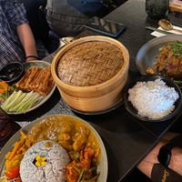 Nasi lemak, aromatic pancakes and lion’s mane rendang  at Soul Vegan in Edinburgh