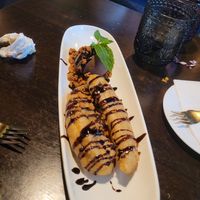 Banana fritters at Soul Vegan in Edinburgh