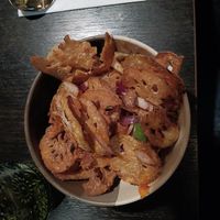 Salt & pepper lotus root at Soul Vegan in Edinburgh