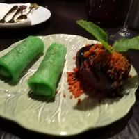 Pandan pancakes at Soul Vegan in Edinburgh