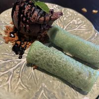 Pandan pancakes   at Soul Vegan in Edinburgh