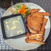 King Oyster Mushroom with Lemon Sauce at Soul Vegan in Edinburgh
