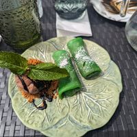 Taro Pancakes at Soul Vegan in Edinburgh