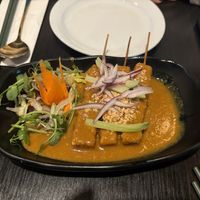 Satay tofu starter  at Soul Vegan in Edinburgh