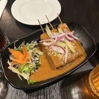 Satay skewer   at Soul Vegan in Edinburgh