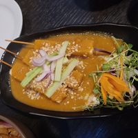 Satay tofu skewers (these were quite sweet which wasn't expected) at Soul Vegan in Edinburgh