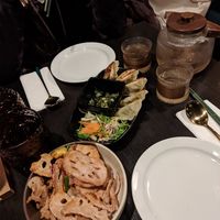 Lotus roots and gyozas at Soul Vegan in Edinburgh