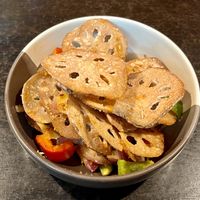 Salt and Pepper Lotus Root  at Soul Vegan in Edinburgh