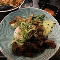 Two BBQ combination rice (so yummy!)  at Soul Vegan in Edinburgh