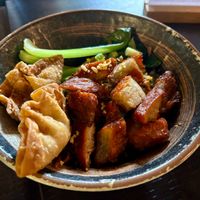 Char siu dish at Soul Vegan in Edinburgh