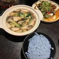 Coconut rice and mushroom dish   at Soul Vegan in Edinburgh